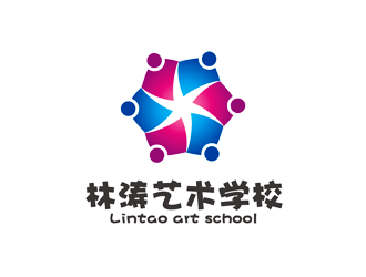 譚家強的林濤藝術(shù)學校logo設(shè)計