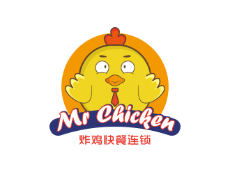 勇炎的Mr Chicken炸雞商標logo設計