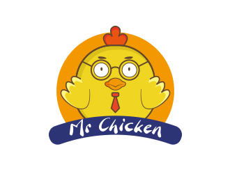 Mr Chicken炸雞商標(biāo)logo設(shè)計(jì)