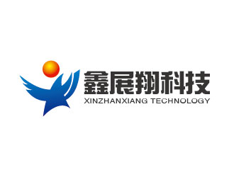 李賀的公司名：北京鑫展翔科技有限公司logo設(shè)計